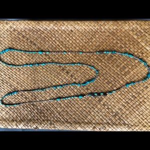 Long delicate turquoise necklace